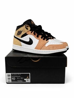 Nike Air Jordan 1 Mid SE Flight Club Magic Ember-Sundial Mens Size 10 DX4332-800